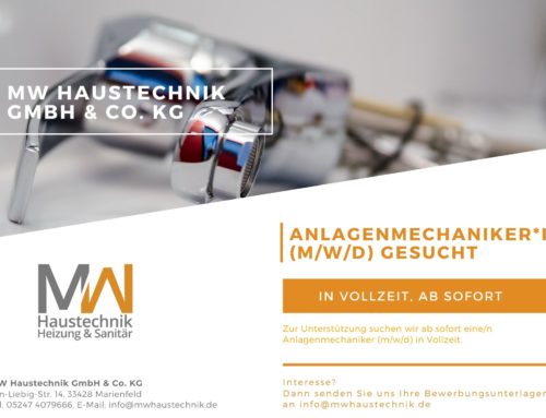 Anlagenmechaniker*in SHK (m/w/d) gesucht